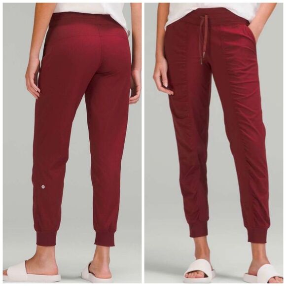 Lululemon Dance Studio Mid-Rise Jogger Red Merlot size‎ 2 NWT
